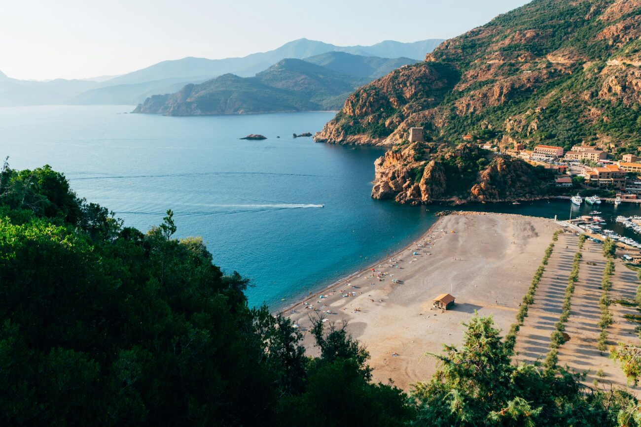 Plage automne en Corse