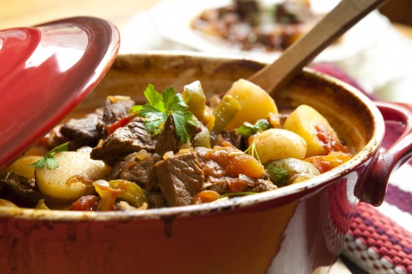 Goulash in a Red Crock Pot